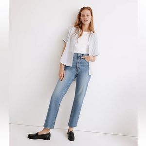 Madewell 32T Perfect Vintage Straight Jean in Montville Wash